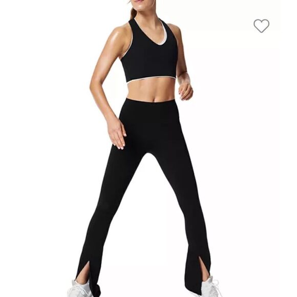 NWT Spanx Booty Boost Core Luxe Front Slit Leggings - Picture 1 of 5